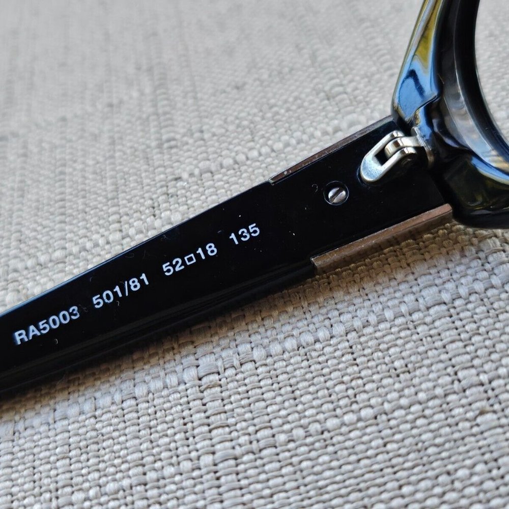 Ralph Lauren Ladies Glasses Frame Black Tone Eyeglasses 52[]18 135 RA5003 - Picture 9 of 11